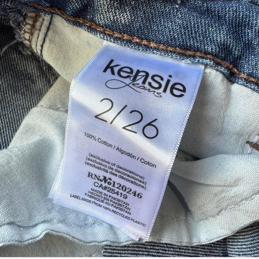 Kenzie Vintage Blue Distressed Women’s Jeans - Picture 5 of 7